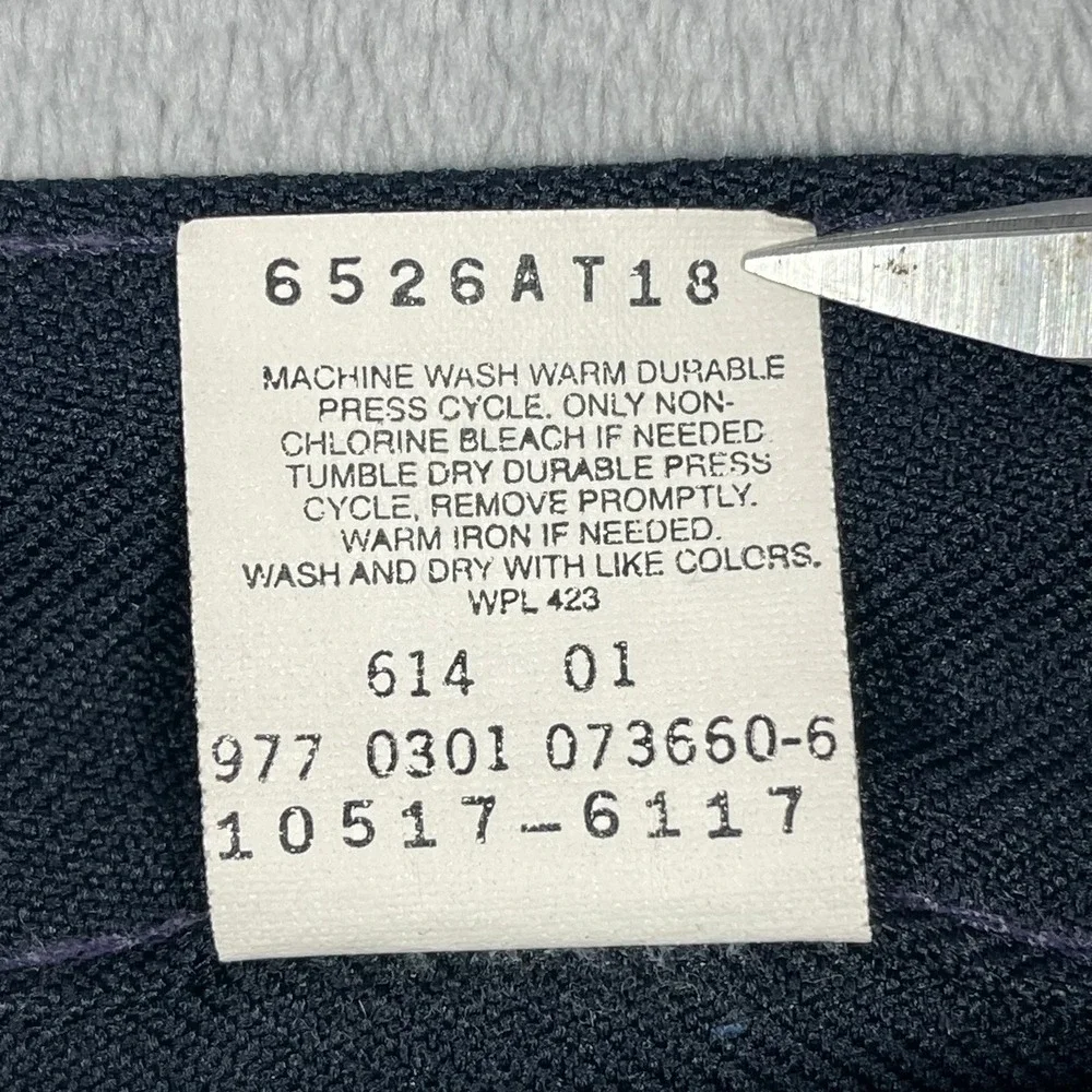 Levi's Boot Cut Dacron Polyester Pants Men 36(34)x30 Blue 517-6117 Vintage